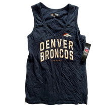 Denver Broncos NFL Team New Era Navy Blue Orange Tank Top Shirt Women&#39;S - $34.63