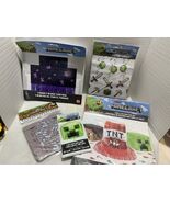 Minecraft Party  5pc Lot Creeper Designs Happy Birthday Official Party - $260.36 MXN