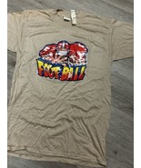 Vintage Football Player Iron On T Shirt 70s 80s Shiny Graphic - Men&#39;s Small - $67.17 CAD