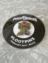 Power Rangers Megazord Loot Crate 1.25&quot; Metal Pin- Exclusive. Factory Sealed New - £7.65 GBP