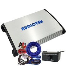 Audiotek 1 Channel 7000 Watts Monoblock Class D Car Amplifier +4 Ga Amp ... - $254.59