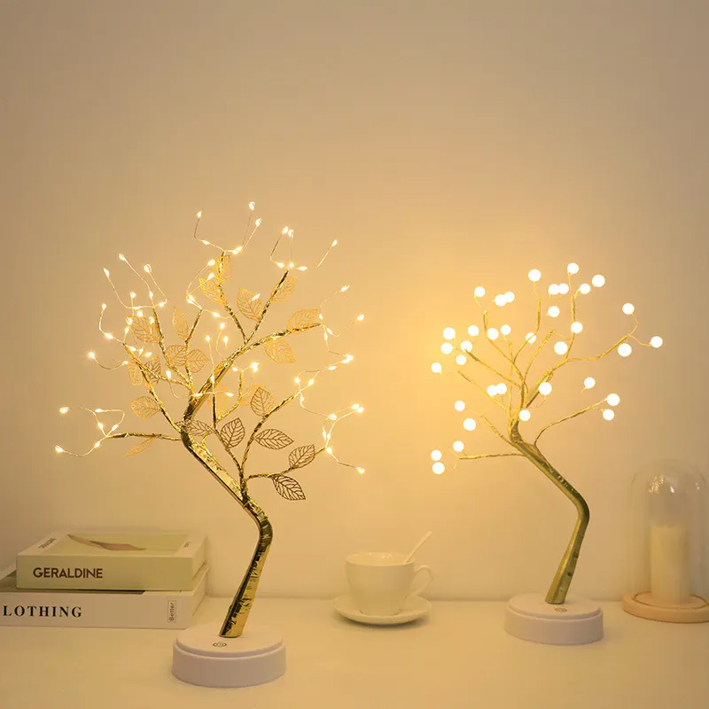 LED Night Light 108LEDs Christmas Tree Touch Fairy Tree Night Lamp Garla... - $14.00+