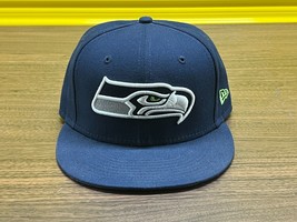 Seattle Seahawks Men’s NFL Football Hat/Cap - Blue - New Era - 7 ⅜ - £11.54 GBP