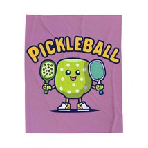 Pickleball Anime kawaii - Cartoon Graphic - Sport Character - Velveteen Plush Bl - £30.56 GBP - £41.96 GBP