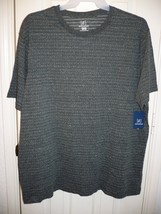 George Men&#39;s Textured Crew Tee Shirt MEDIUM 38-40 Dark Gray Super Soft - $10.22