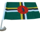 Moon Knives (2 Pack) Dominica Country Car Window Vehicle 12&#39;&#39;x18&#39;&#39; Flag ... - £7.78 GBP