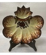 QUIMPER Mid Century Modern Fluted French Paul Fouillen Quimper Oyster Plate - $199.00