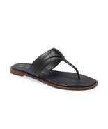 Tory Burch Thong Welt Leather Sandals Flats in Black, Sz 7 NIB! - $235.91 CAD