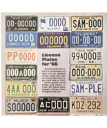 1966 New State License Plates Advertisement Vintage Automobilia Supply D... - $366.58 MXN
