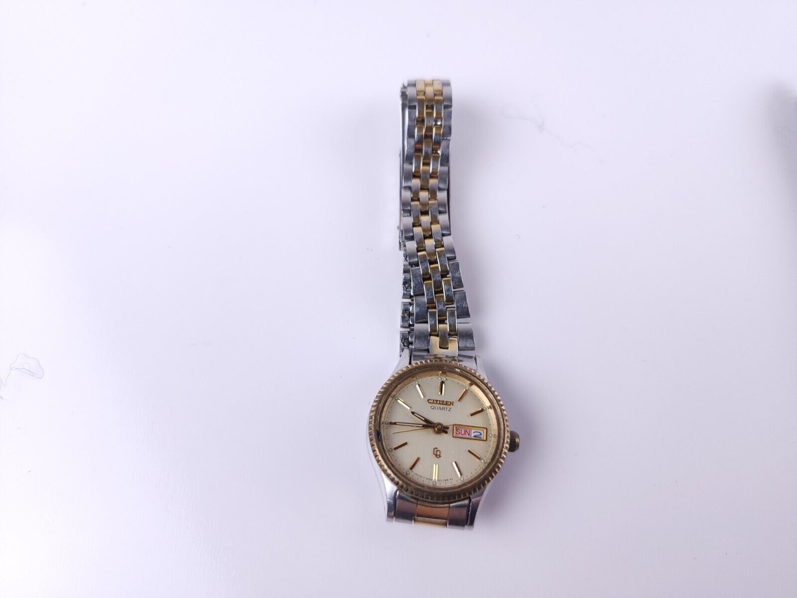 Primary image for Citizen Quartz CQ Ladies Women Gold Silver Tone Watch Wristwatch *DEAD BATTERY*