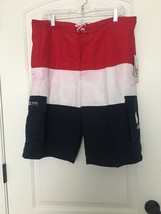 1 Pc U.S. POLO ASSN. Men&#39;s Red White Blue Swim Shorts Trunks Brief Lined... - $32.30