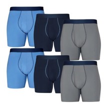 Athletic Works Men&#39;s Size XL Boxer Briefs Underwear 6 Pack - 6 inch Inse... - £15.92 GBP