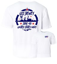 USS DEWEY DDG-45  Performance T-Shirt.  US NAVY - €19,89 EUR+