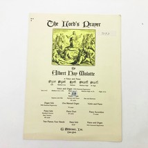 Music Sheet The Lord&#39;s Prayer by Albert Hay Malotte Voice &amp; Piano - $185.40 MXN