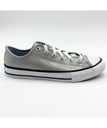 Converse CTAS Ox Wolf Grey Glitter Kids Casual Shoes 666896C - £27.93 GBP