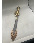Vintage Tibetan  Fire Sword of Manjushri Iron Brass Buddhist Ritual Nepal - $115.31 CAD