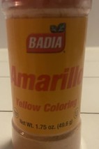 Badia Amarillo Yellow Coloring 1.75 oz Powder Gluten Free - £7.07 GBP