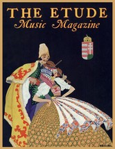 10332.Decoration Poster.Wall Art.Home room.The Etude music magazine.Violin play - £12.68 GBP+