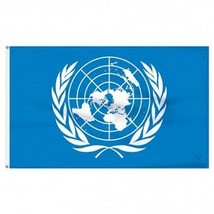 United Nations Nylon Flag 4&#39;x6&#39; - £77.09 GBP
