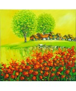 Flowers in Bloom, a 24 high x 26 commission original oil painting  - £159.07 GBP