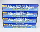 Vintage Reynolds Microwave Wrap Non Stick Cooking Paper 50 sq ft 90s Lot... - £21.38 GBP