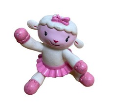 disney doc mcstuffins lambie girl plastic figurine 2 in damaged bow - £4.61 GBP