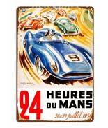 LeMans 24h 1950s race metal wall poster Vintage decor Tin Sign garage Bar - $536.38 MXN+