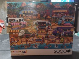 Buffalo Games Pun Fuzzles Hawaiian Food Truck Festival 2000pc Jigsaw Puzzle - £14.53 GBP