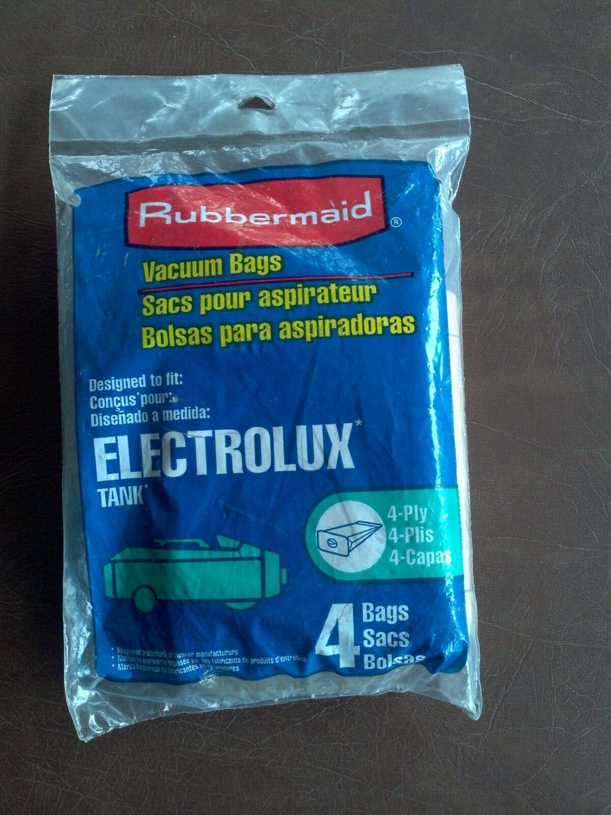 Vintage NIP Rubbermaid 4 Vacuum Bags for Electrolux Tank Canister Vacuums 4-Ply - $11.88