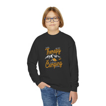 Youth Crewneck Sweatshirt Stay Wild You Know I Don&#39;t Need Therapy Camping - £22.29 GBP+