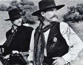 Tombstone Cast Signed Photo X2 - Kurt Russell And Val Kilmer - 11&quot;x 14&quot; w/COA - £219.54 GBP