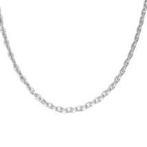 LOT OF THREE (3) Italian 2mm Link 24 Inch Chain Necklaces Sterling Silver - £7.42 GBP