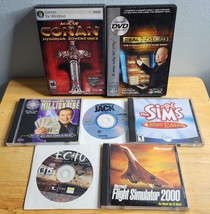 PC CD-Rom/DVD-Rom Games Lot of 7 Conan, Sims, Echo, Deal or No Deal &amp; Ot... - $18.00