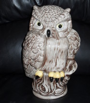 Ceramic Porcelain  Owl Bird Figurine 10 Inches - £39.31 GBP