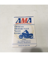 AMA official motorcycle value guide  vintage 1996 January - April  price... - $19.75
