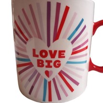 Hallmark LOVE BIG Valentine Giant 64oz 8C Coffee Mug Cup VTG Rainbow 6.5... - £21.94 GBP