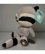 Bellzi Stripe Tail Gray Black Raccoon Plush Toy NWT - $208.03 CAD