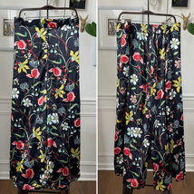 Castaluna Polyester Satin Floral Palazzo Wide Leg Pants 30W - $562.46 MXN