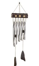 Oriental Design Wind Chimes Zen Style Metal Wood 28&quot; High Garden Porch M... - $39.59