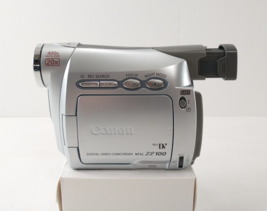 Canon ZR100 Mini DV Digital Video Camcorder With Battery AS IS / FOR PARTS - £19.93 GBP