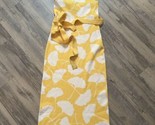 DVF X Target Halter Tie Neck Ginkgo Yellow Sweaterknit Midi Dress NWOT X... - $19.24