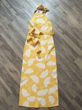 DVF X Target Halter Tie Neck Ginkgo Yellow Sweaterknit Midi Dress NWOT X... - £15.13 GBP