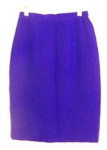 Royal Blue Silk Business Suit Skirt 100% Silk Sz M - £25.07 GBP