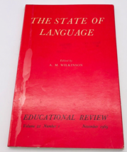 The State of Language Educational Review Vol 22 No 1 November 1969 TPB - £14.88 GBP