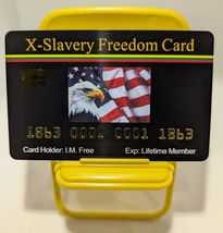 Aromabug Funny Fake Bankcards, 8 PACK: X-SLAVERY FREEDOM Card (Free Ship... - $19.75