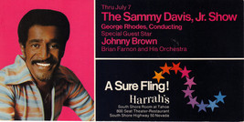 Sammy Davis Jr / Bobbie Genry / Trini Lopez Harrahs Postcard - £7.83 GBP