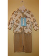 Hoodie Suit Two Piece Tan Infant Boy or Girl Unisex - £13.53 GBP
