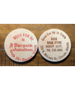 Lincoln &amp; Sterling, Illinois IL Boss Drug Store Bargain Junction Wooden ... - €7,41 EUR