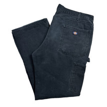 Dickies Carpenter Work Pants Mens 38x32 Black Relaxed Canvas Skater Pants - £16.46 GBP