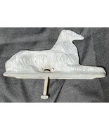 Vintage Cast Aluminum Wolf Hound Collie Borzoi Dog Gate Fence Topper HUR... - $93.38 CAD